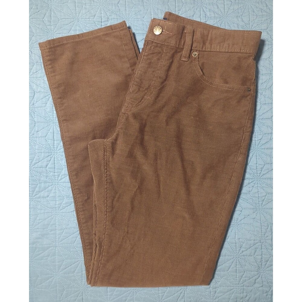 J.Crew Pants Mens 30x30 Brown Slim Flex Corduroy 5-Pocket Casual J7334 Stretch